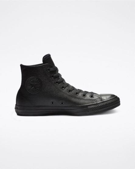 Tenisky Vysoke Converse Chuck Taylor All Star Kozene Damske Čierne | SK OLYEH8